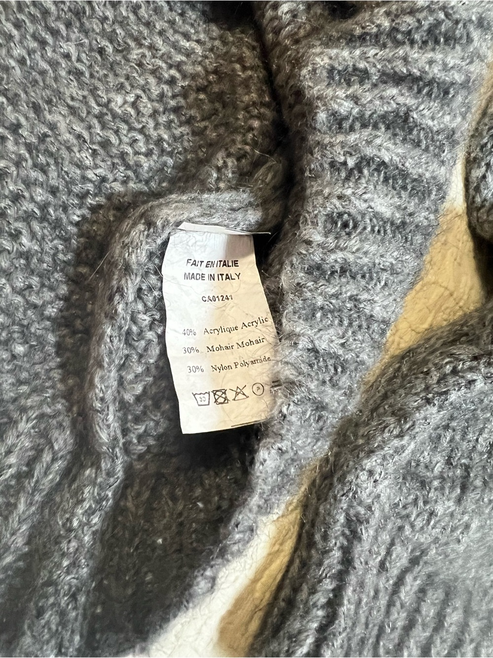 Simons Acrylic Mohair Blend Fair Isle Turtleneck Cottagecore Sweater-M - Picture 8 of 14